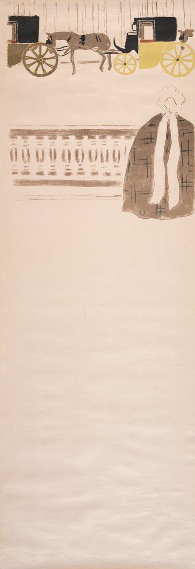 Promenade des nourrices, frise de carrosses - Pierre Bonnard