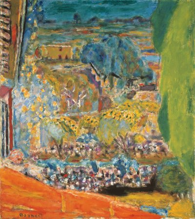 Paysage au toit rouge (Le Cannet) - Pierre Bonnard