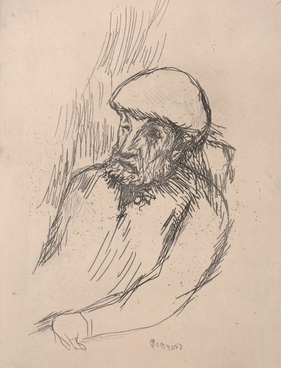 Portrait de Renoir, vers 1916 (eau-forte) - Pierre Bonnard