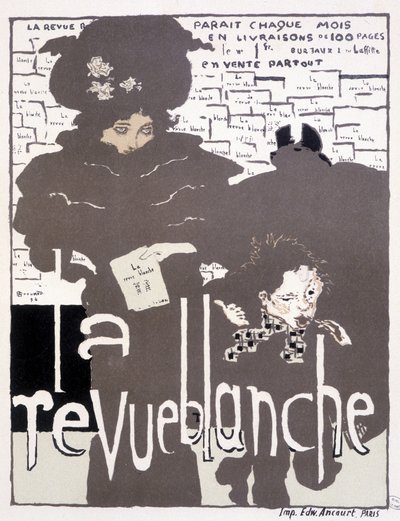 Affiche de presse pour La Revue blanche. Illustration par Pierre Bonnard (1867 - 1947) - Pierre Bonnard