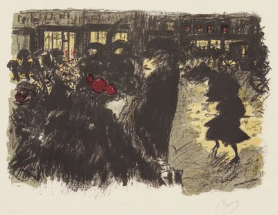 Quelques aspects de la vie à Paris, 7 : La place le soir, c.1898 - Pierre Bonnard
