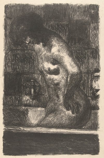 Femme debout dans sa baignoire - Pierre Bonnard