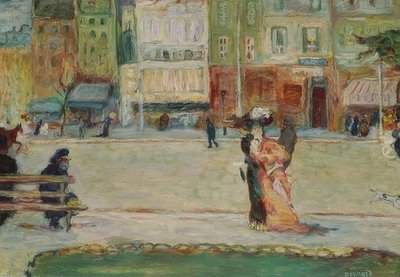 Scène de rue, Avenue Clichy, Paris - Pierre Bonnard