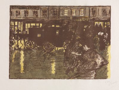 Rue le soir sous la pluie - Pierre Bonnard