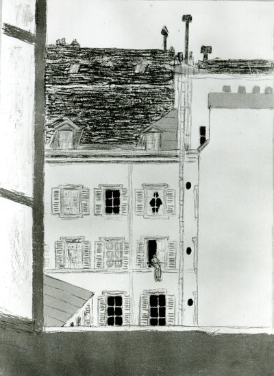 La Maison dans la cour - Pierre Bonnard