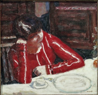 Le Corsage Rouge - Pierre Bonnard