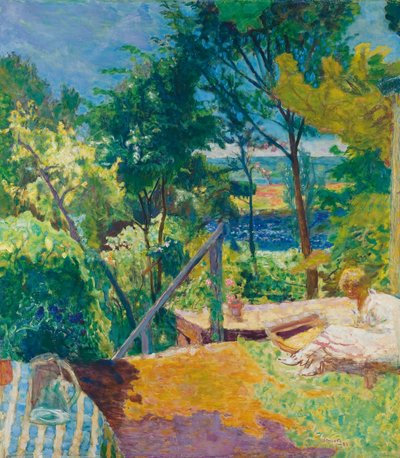 La terrasse à Vernon - Pierre Bonnard