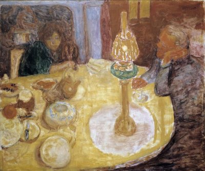 Veillée sous la lampe - Pierre Bonnard
