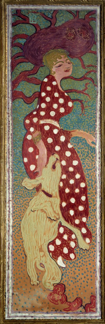 Femme en robe à pois blancs - Pierre Bonnard