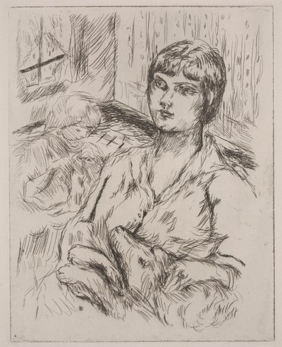 Femme avec chien, illustration de "Dingo" par Octave Mirbeau - Pierre Bonnard