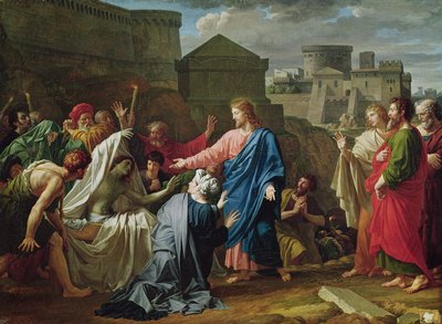 Jésus ressuscitant le fils de la veuve de Naïm - Pierre Bouillon