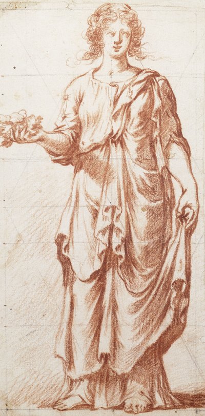 Une figure allégorique debout - Pierre Brebiette