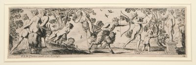 Frises de nymphes et satyres (12 feuilles) - Pierre Brebiette