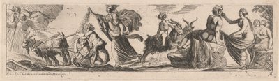 Satyre conduisant une paire de chèvres - Pierre Brebiette