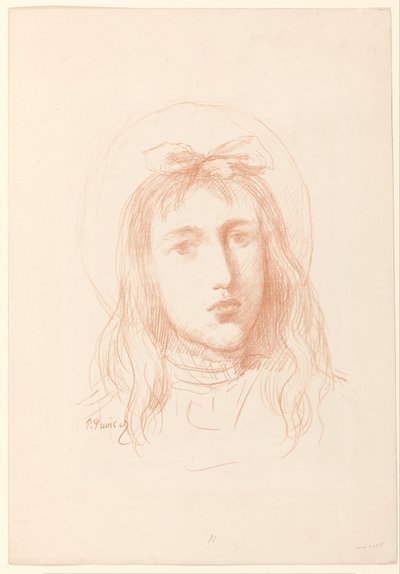 Tête de jeune fille - Pierre Cécile Puvis de Chavannes