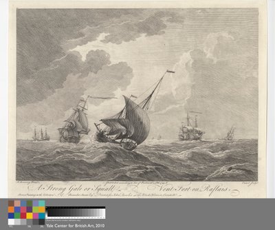 Une forte bourrasque - Pierre Charles Canot
