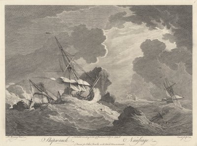 Naufrage - Pierre Charles Canot