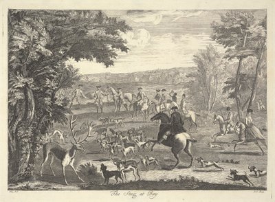 Le cerf au piège - Pierre Charles Canot