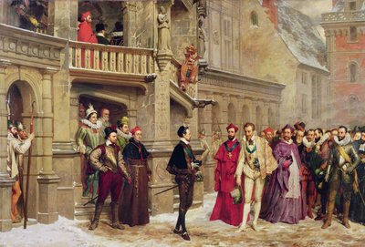 Henri III et le duc de Guise, 1855 - Pierre Charles Comte