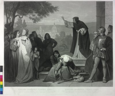Homélie de Savonarole en 1493 à Florence - Pierre Cottin