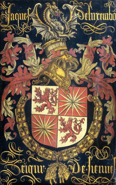 Bouclier de Jacob de Luxembourg, Seigneur de Fiennes, en tant que chevalier de l