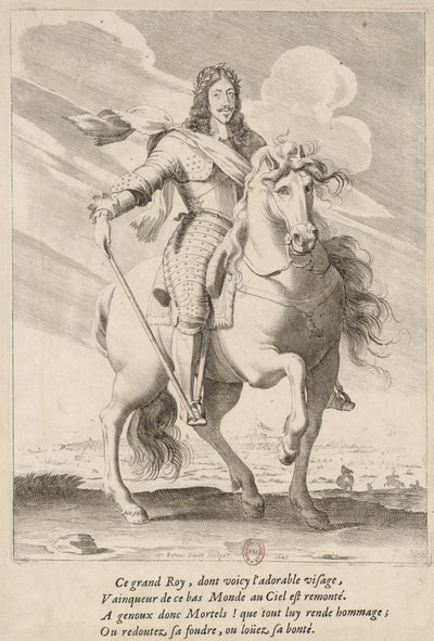Portrait équestre de Louis XIII de France - Pierre Daret