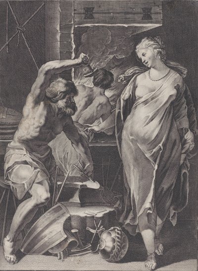 Vulcain forgeant l