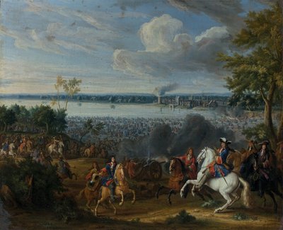 La traversée du Rhin à Lobith, 12 juin 1672 - Pierre Denis II Martin