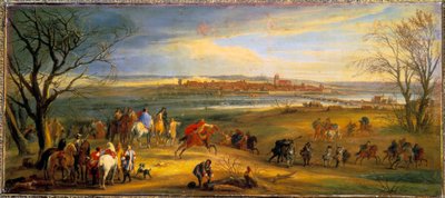 La Guerre de Dévolution (1667-1668) : Capture de Dole en Franche-Comté par le roi Louis XIV, 16 février - Pierre Denis Martin
