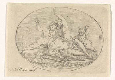 Deux femmes avec un satyre - Pierre Denis Plumier