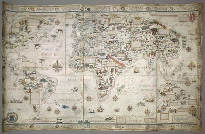 Carte du monde - Pierre Desceliers