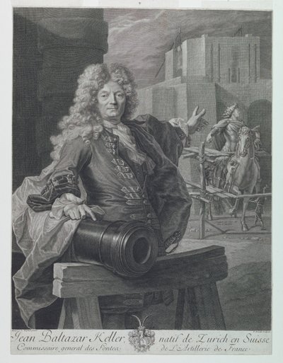 Portrait de Jean-Balthasar Keller - Pierre Drevet