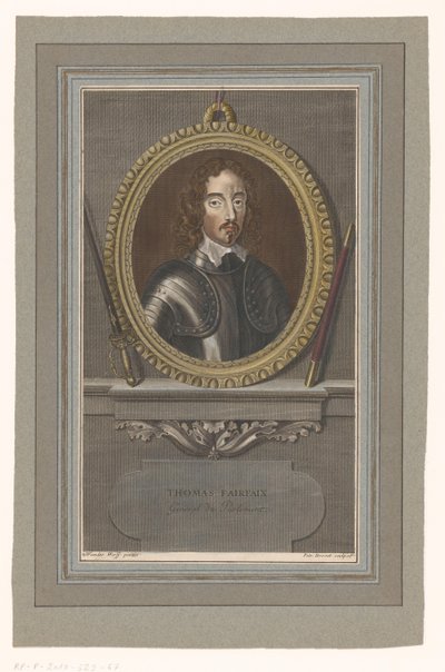 Portrait de Thomas Fairfax - Pierre Drevet