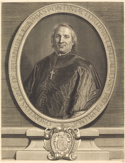 Fine de Brianville - Pierre Drevet after Hyacinthe Rigaud