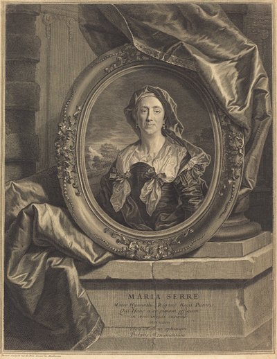 Maria Serre, Mater Hyacinth Rigaud - Pierre Drevet after Hyacinthe Rigaud