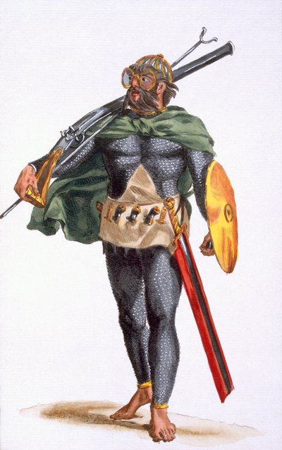 Un guerrier des îles du Cap-Vert, de 