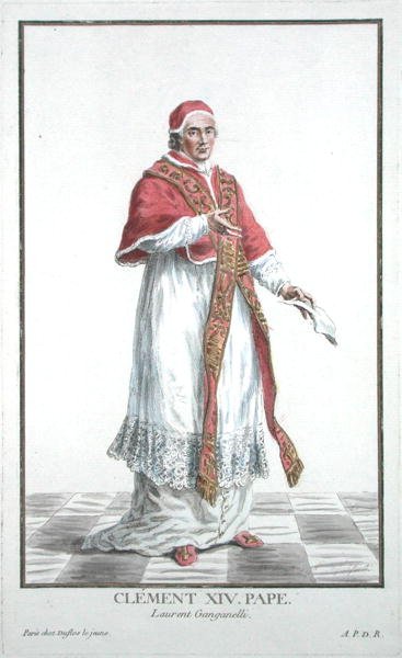 Lorenzo Ganganelli (1705-74) Pape Clément XIV (1769-74) de 