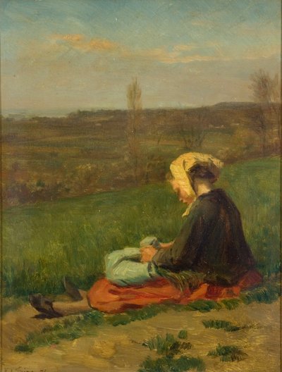 Un enfant dans un champ, 1871 - Pierre Edouard Frere