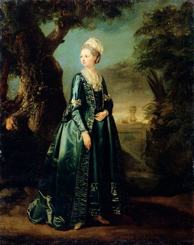 Dame dans un jardin Portrait de la grande-duchesse Natalia, vers 1773-1776 - Pierre Etienne Falconet