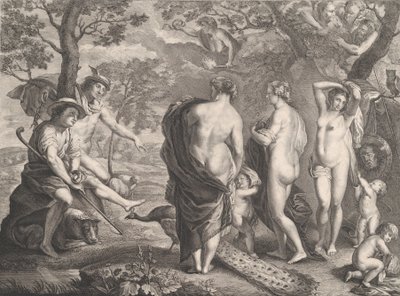 Le Jugement de Paris - Pierre Etienne Moitte