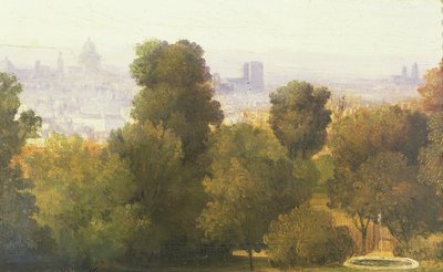 Paris vu des hauteurs de Belleville, c.1830 - Pierre Etienne Theodore Rousseau