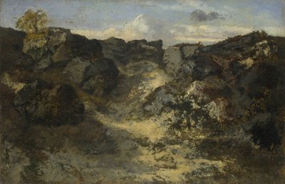 Paysage rocheux, vers 1840 - Pierre Etienne Theodore Rousseau