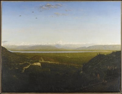 Vue du Mont Blanc, vue de La Faucille, vers 1865 - Pierre Etienne Theodore Rousseau