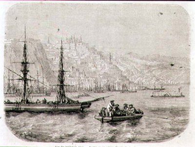 Vue de Québec dans les années 1860, gravée par Laly - Pierre Eugene (after) Grandsire