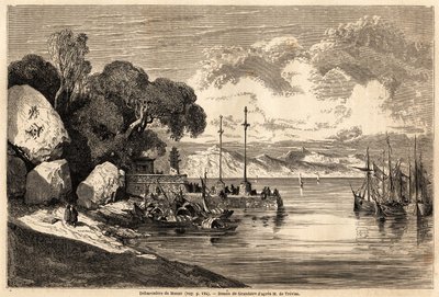 Le Barcadère de Macao - Pierre Eugene Grandsire