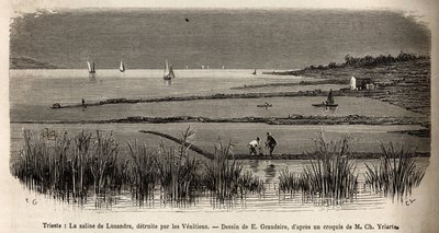 Les salines de Lusandra, dans les environs de Trieste, détruites par les Vénitiens qui les voyaient comme une dangereuse rivalité au monopole qu