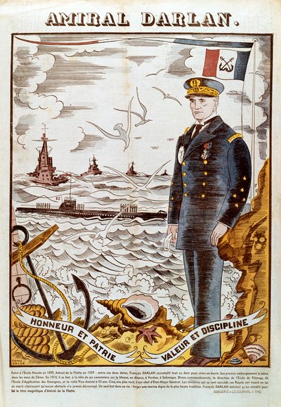 Amiral François Darlan, Commandant de la Marine française - Pierre Falke