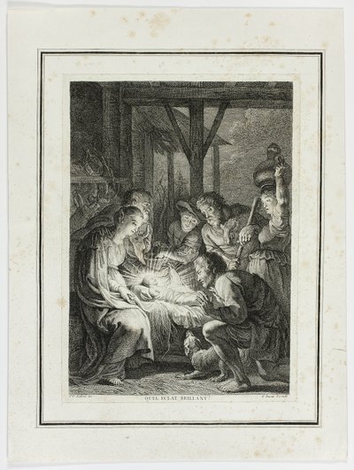 Adoration des bergers - Pierre François Basan