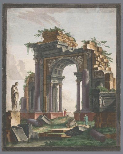 Vue sur la ruine d