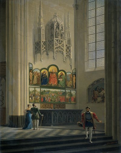 Le Retable de Gand par les frères van Eyck dans la cathédrale Saint-Bavon à Gand - Pierre François De Noter